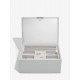 STACKERS CLASSIC TWO TONE JEWELLERY BOX PEBBLE GREY