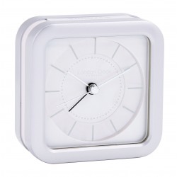 SILVER ANALOGUE ALARM CLOCK