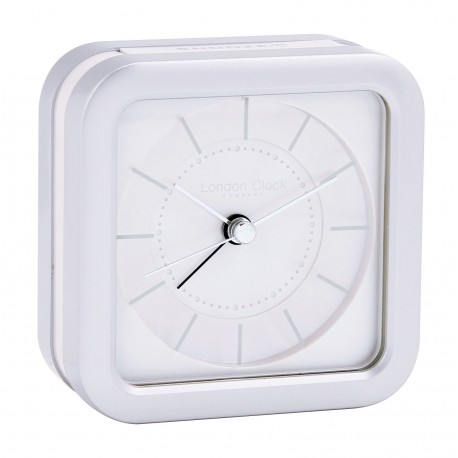 SILVER ANALOGUE ALARM CLOCK