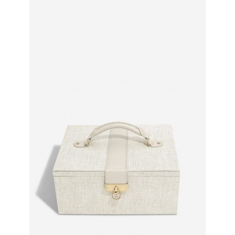 STACKERS CLASSIC TWO TONE JEWELLERY BOX LINEN/OATMEAL