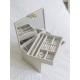 STACKERS CLASSIC TWO TONE JEWELLERY BOX LINEN/OATMEAL