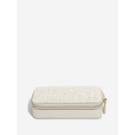 STACKERS LINEN/OATMEAL MID-SIZE TRAVEL BOX